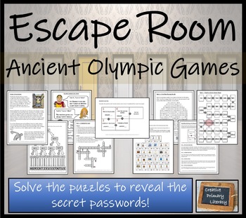 Preview of Ancient Olympics Escape Room Activity