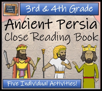 Preview of Ancient Persia Close Reading Comprehension Book | 3rd Grade & 4th Grade