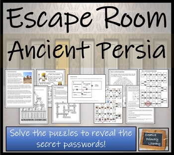 Preview of Ancient Persia Escape Room Activity