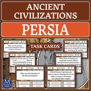 Preview of Ancient Persia Quiz: Task Cards