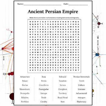 Ancient Persian Empire Word Search Puzzle Worksheet Activity TPT