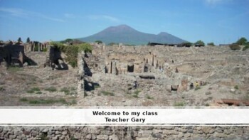 Preview of Ancient Pompeii News Topic PPT Lesson