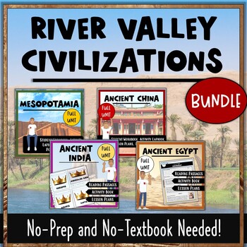 Preview of Ancient River Valley Civilizations BUNDLE- China, Egypt, Mesopotamia, & India!