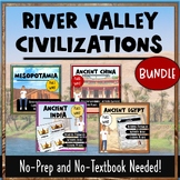 Ancient River Valley Civilizations BUNDLE- China, Egypt, M