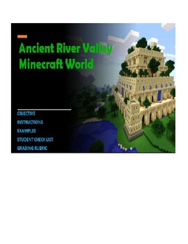 Preview of Ancient River Valley Minecraft World Project *Fully Editable*