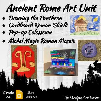 Preview of Ancient Roman Art -Elementary Art Projects -Ancient Rome - Art History Activity