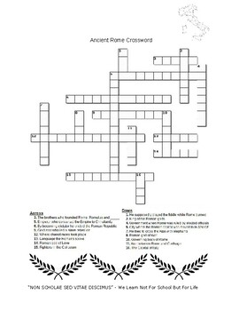 Results for roman crossword puzzle TPT