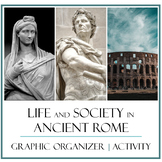 Ancient Roman Society Graphic Organizer and Activity