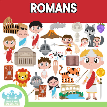Preview of Ancient Rome Clipart (Lime and Kiwi Designs)