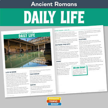 Preview of Ancient Romans - Daily Life