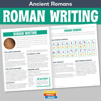 Preview of Ancient Romans - Roman Writing
