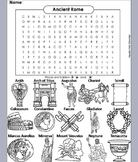Ancient Rome Activity (Roman Empire Word Search/ Coloring 