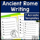 Ancient Rome Rome Writing Activity | 7 Acrostic Poems for 