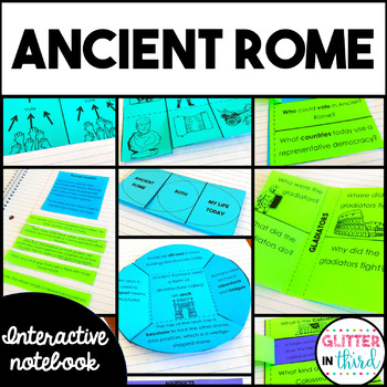 Preview of Ancient Rome Activities Interactive Notebook BUNDLE