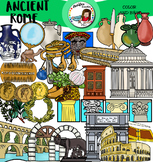 Ancient Rome- Architecture, utensils, Artifacts clip art