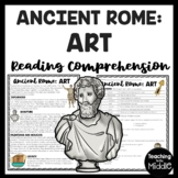 Ancient Rome Art  Reading Comprehension Worksheet Ancient 
