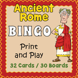 Ancient Rome BINGO & Memory Matching Card Game Activity