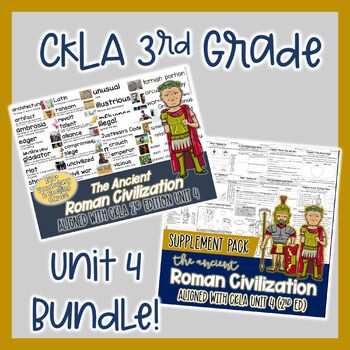 Preview of Ancient Rome BUNDLE CKLA Grade 3 Unit 4