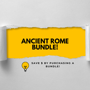 Preview of Ancient Rome BUNDLE! Save $! 7 lessons!