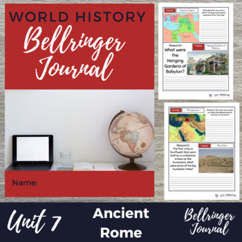 Preview of Ancient Rome Bell Ringers Journal and Digital Version World History