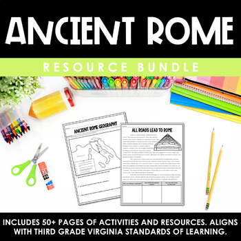 Preview of Ancient Rome Activities | Printables and Resources | VA SOL