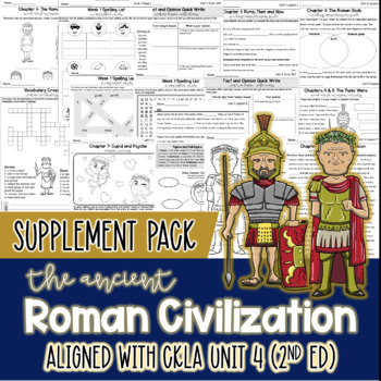 Preview of UPDATED Ancient Rome CKLA 3rd Gr Unit 4 Supplement Pack