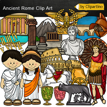 Preview of Ancient Rome Clip Art mini Bundle /Ancient history clipart /Commercial use