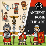 Ancient Rome - Clip Art (Color and Line Art)