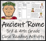 Ancient Rome Close Reading Comprehension Activity | 3rd Gr