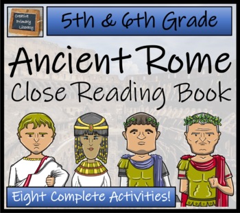 Preview of Ancient Rome Close Reading Comprehension Book | 5th Grade & 6th Grade