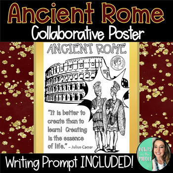 Preview of Ancient Rome Collaborative Poster Project - Engaging Middle School History