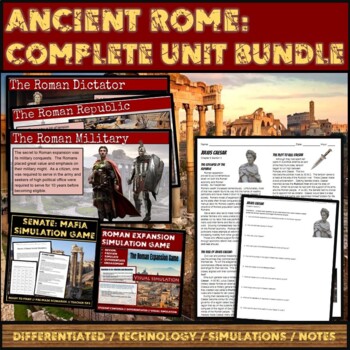 Preview of Ancient Rome:  Complete Curriculum Unit Bundle