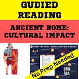 Ancient Rome  - Cultural Impact Guided reading Worksheet d
