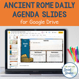 Ancient Rome Daily Agenda Slide Templates for Google Drive