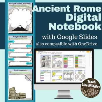 Preview of Ancient Rome Digital Interactive Notebook Activities