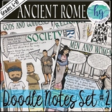 Ancient Rome Doodle Notes Set 2 for Roman Society and Religion