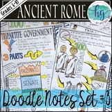 Ancient Rome Doodle Notes Set 3 for Government during the 