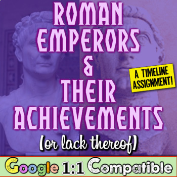 Preview of Ancient Rome Emperors Timeline Student Stations Activity