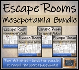 Ancient Mesopotamia Escape Room Activity Bundle | 5th Grad