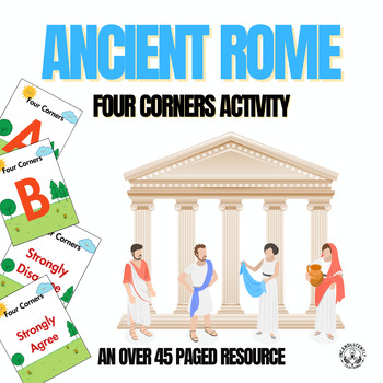 Preview of Ancient Rome Four Corners Activity: Grades 5-12