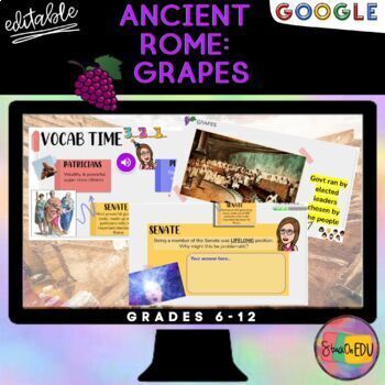 Preview of Ancient Rome GRAPES Interactive Notes