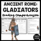 Ancient Rome Gladiators Reading Comprehension Worksheet Colosseum