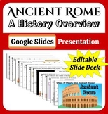 Ancient Rome Google Slides - Editable Basic World History 