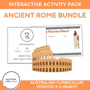 Preview of Ancient Rome Hands-On BUNDLE: Interactive Fun Classroom Activities