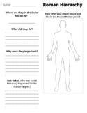 Ancient Rome Hierarchy Worksheet