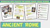 Ancient Rome Interactive Digital Note Packet for Middle Schoolers