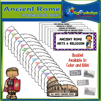 Preview of Ancient Rome Interactive Foldable Booklets - EBOOK