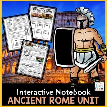 Preview of Ancient Rome Interactive Notebook | Roman Empire | Roman Republic | Punic Wars