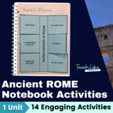 Ancient Rome Interactive Notebook Foldable Activities