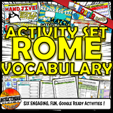 Ancient Rome Interactive Vocabulary Activity Set -Both Pap